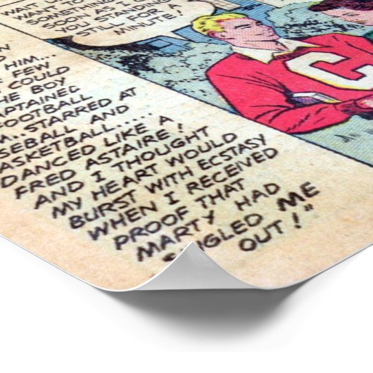 Poster Romance vintage (Coin)