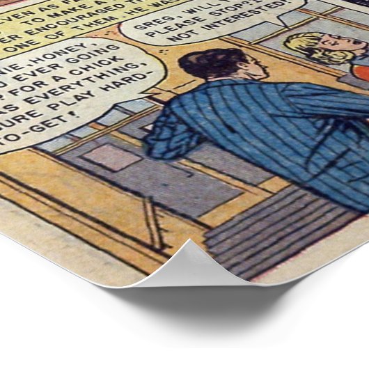 Poster Romance vintage (Coin)