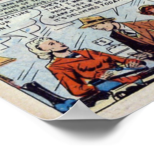 Poster Romance vintage (Coin)