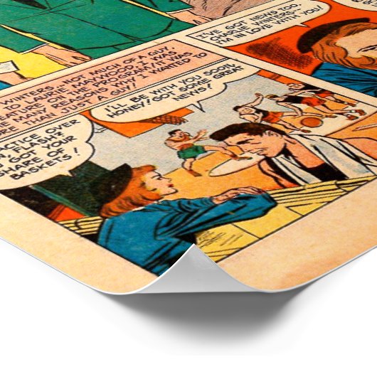 Poster Romance vintage (Coin)