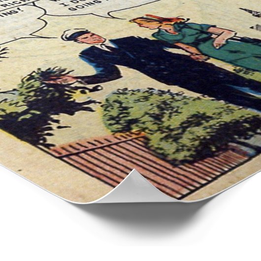 Poster Romance vintage (Coin)