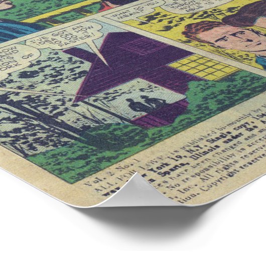 Poster Romance vintage (Coin)