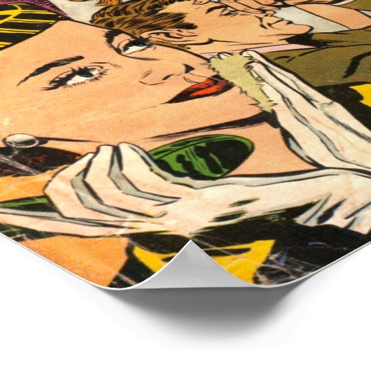 Poster Romance vintage (Coin)