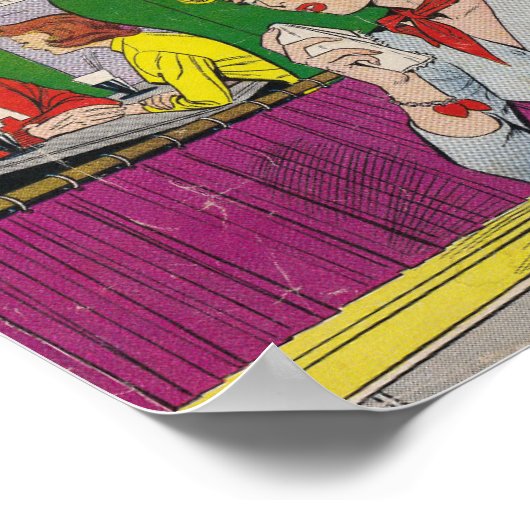 Poster Romance vintage (Coin)