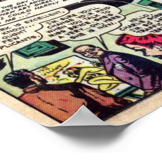 Poster Romance vintage (Coin)