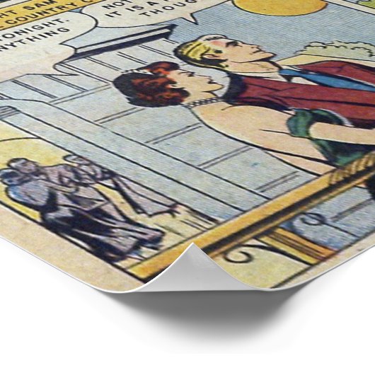 Poster Romance vintage (Coin)