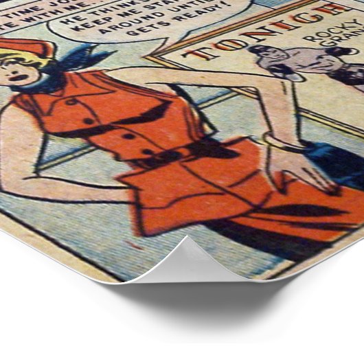 Poster Romance vintage (Coin)