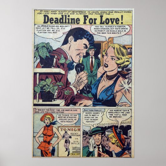 Poster Romance vintage (Devant)