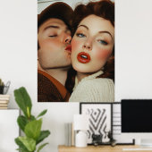 Poster Romance vintage (Bureau à domicile)