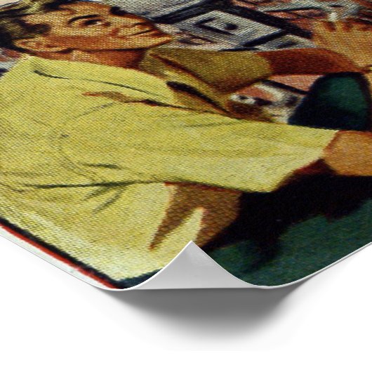 Poster Romance vintage (Coin)