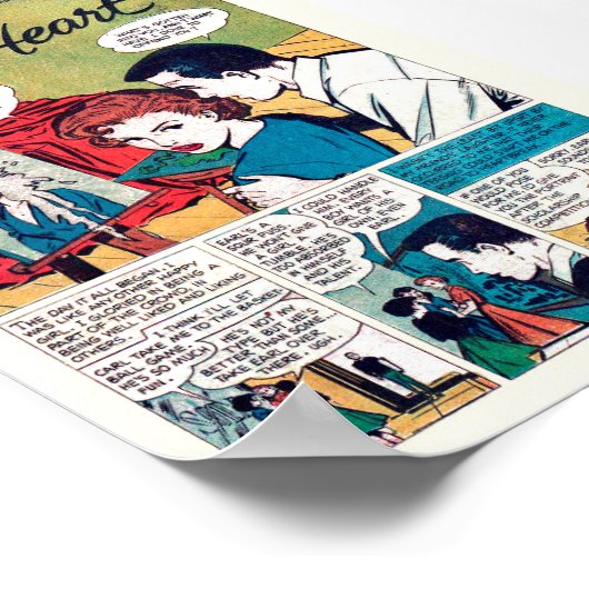 Poster Romance vintage (Coin)