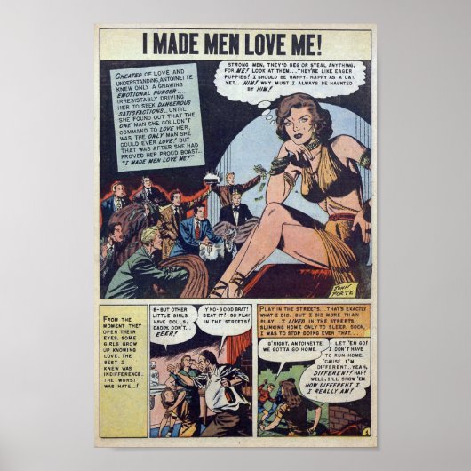 Poster Romance vintage (Devant)