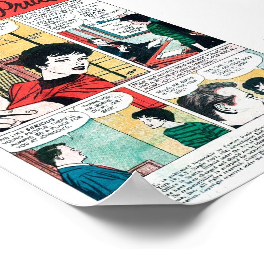 Poster Romance vintage (Coin)