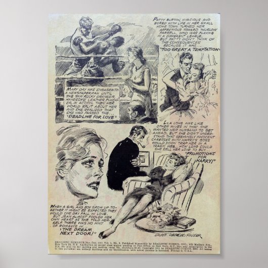 Poster Romance vintage (Devant)