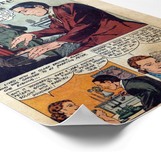 Poster Romance vintage (Coin)