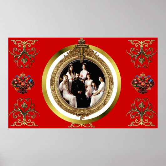 Poster Romanov de la famille impériale russe (Devant)