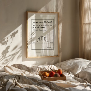 Poster Romans 5 8 Christ mort pour nous Imprimer