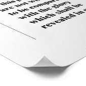 Poster Romans 8:18 Bible Verse (Coin)