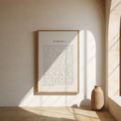 Poster Romans 8 automne Décor de mur chrétien