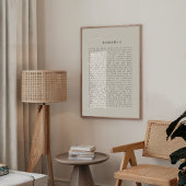 Poster Romans 8 automne Décor de mur chrétien