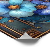 Poster Romans Verse Écriture Art Nouveau Floral Pâques (Coin)