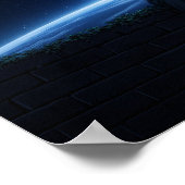 Poster Romantic Anime Couple Sitting Under Starry Cosmos (Coin)