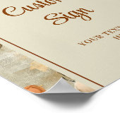 Poster Romantic Boho Terracotta Sage Green Personalized (Coin)