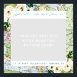Poster Romantic Floral Carte Voyage Thème Photo Booth Pro<br><div class="desc">Un appareil photo à thème de voyage amusant - un cadre de poste Instagram carré de 30" x 30" va accueillir 1-2 invités à la fois et sera un succès majeur à n'importe quelle fête de mariage thématique de destination ! Montez l'impression sur une planche en mousse avec adhésif (que...</div>