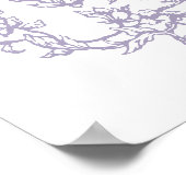 Poster Romantic French Frame Lavender Wedding Welcome (Coin)