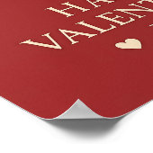 Poster Romantic Valentines Day Minimal Couple Silhouette (Coin)