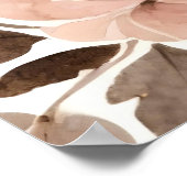 Poster Romantic Watercolor Floral Filigree Design (Coin)