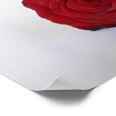 Poster Romantique 16 Table Rouge Rose Mariage Carte de si (Coin)
