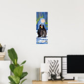 Poster romantique de la famille Penguin Aurora Moo (Bureau à domicile)