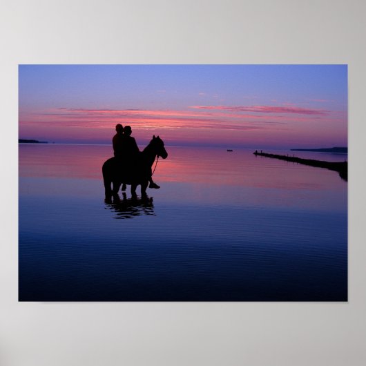 Poster romantique du lever du soleil (Devant)