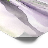 Poster Romantique et mauve, Bridal Cascading Bouquet 2, (Coin)