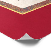 Poster Romantique Patinage Vintage sur glace Antique grav (Coin)