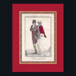 Poster Romantique Patinage Vintage sur glace Antique grav<br><div class="desc">Elégante gravure ancienne d'un gentleman enseignant à une jeune femme comment patiner. Le titre en français dit "L'élève effrayé". Charmante impression ancienne. Après l'ancienne gravure française / Fashion illustration des patineurs de glace "L'Ecolière Craintive" de Modes et Manières No. 19 - Imprimé en 1800 par Philibert-Louis Debucourt (1755-1832). Cette belle...</div>