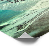 Poster romantique plage citation mer et ciel photographie (Coin)