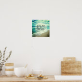 Poster romantique plage citation mer et ciel photographie (Cuisine)