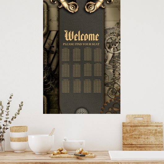 Poster Romantisme dans les roues et les tubes l'âme steam (Cuisine)