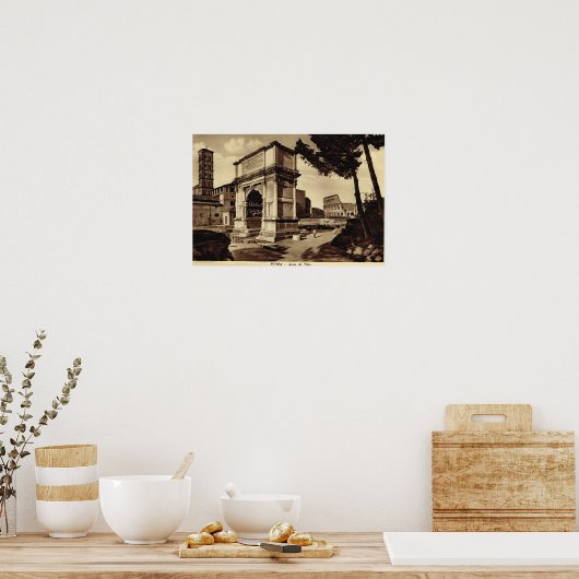 Poster Rome, Arc de Titus (Cuisine)