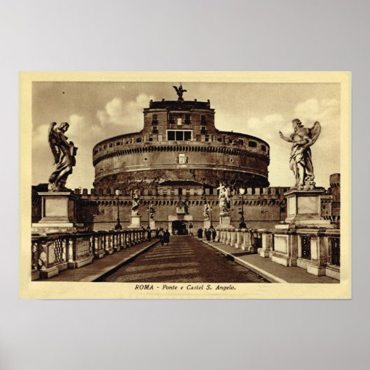 Poster Rome, Castel Père Noël Angelo (Devant)