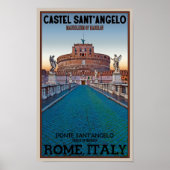 Poster Rome - Castel Sant'Angelo (Devant)