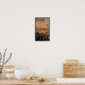 Poster Rome - Colisée et Lune (Cuisine)