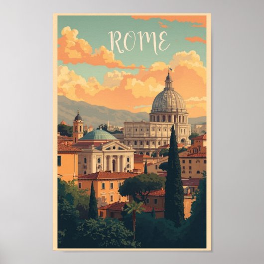 Poster ROME Colosseum Art Print (Devant)