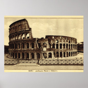 Poster Rome, Colosseum dans C. 1900