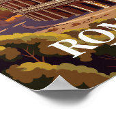 Poster Rome Colosseum Italy Travel Illustration (Coin)