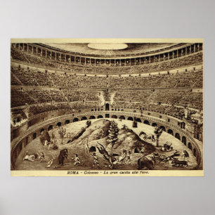 Poster Rome, divertissement dans le Colosseum