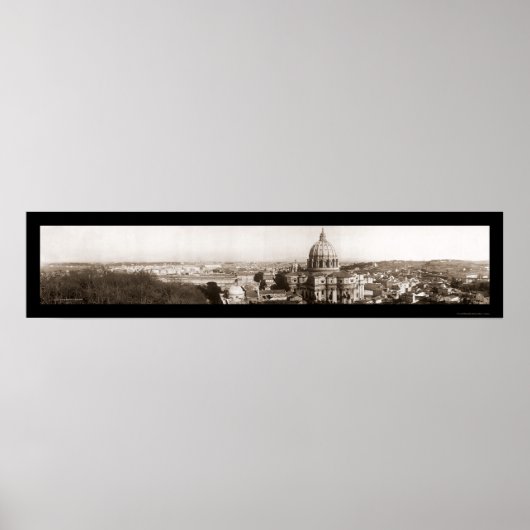 Poster Rome du Vatican Photo 1909 (Devant)