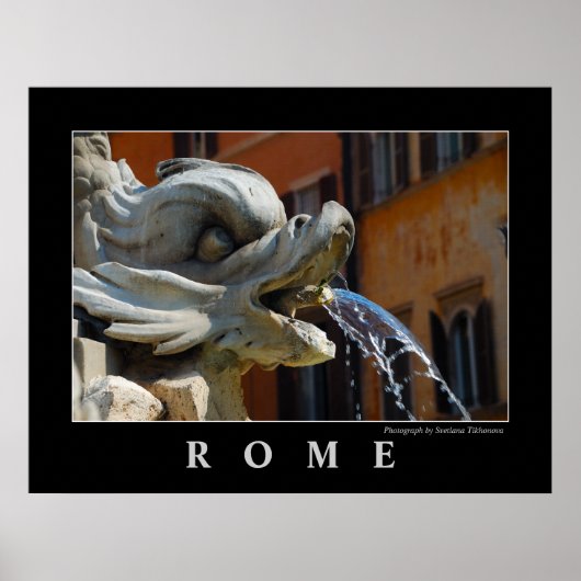 Poster Rome fontain (Voorkant)